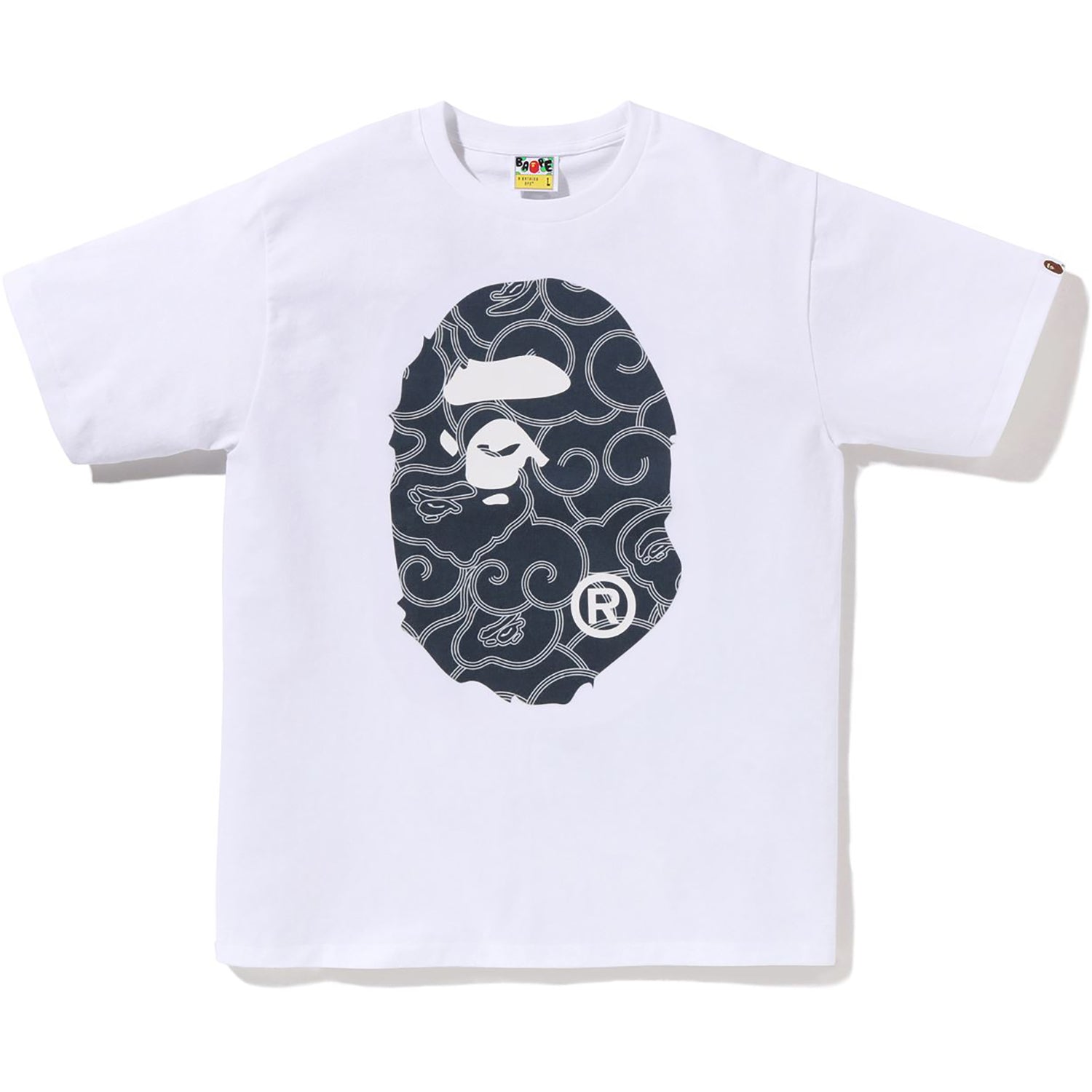 BAPE CHECK APE HEAD TEE MENS