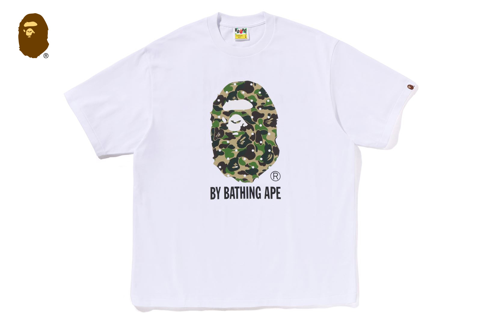 ABC DOT CAMO BY BATHING APE RELAXED FIT TEE MENS
