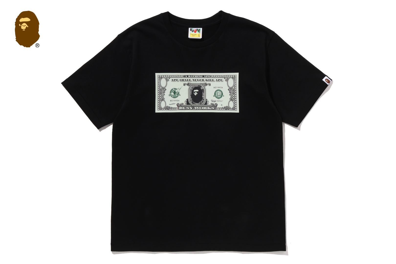 BAPE BANKNOTE TEE MENS