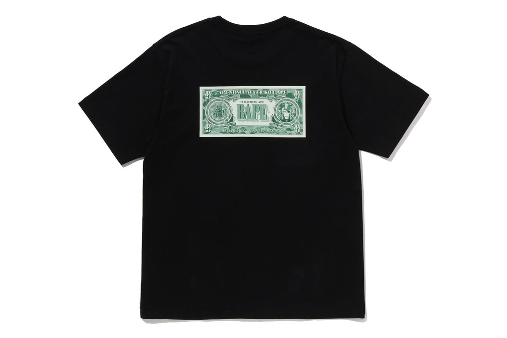 BAPE BANKNOTE TEE MENS