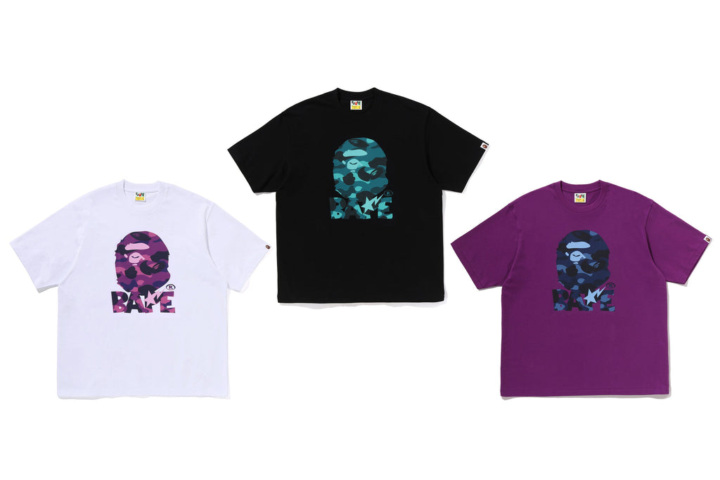 COLOR CAMO BAPE RELAXED FIT TEE MENS