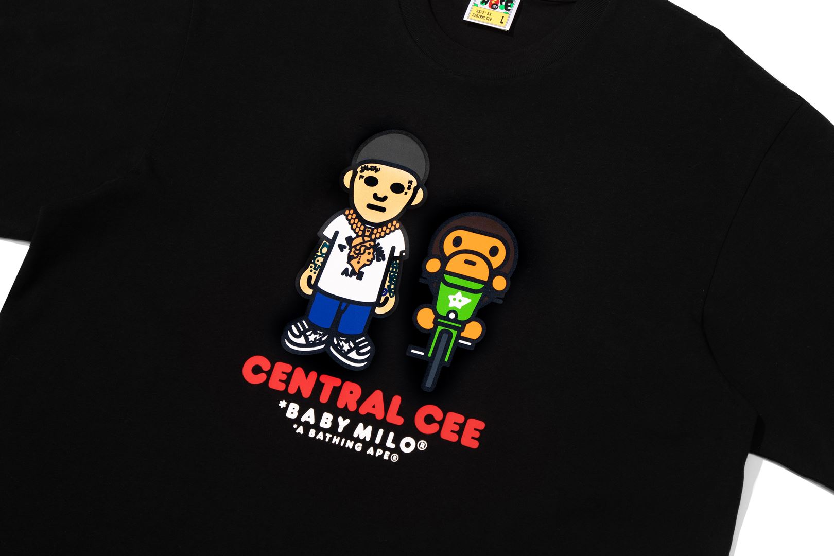 BAPE X ADIDAS - MILO COLLEGIATE TEE MENS