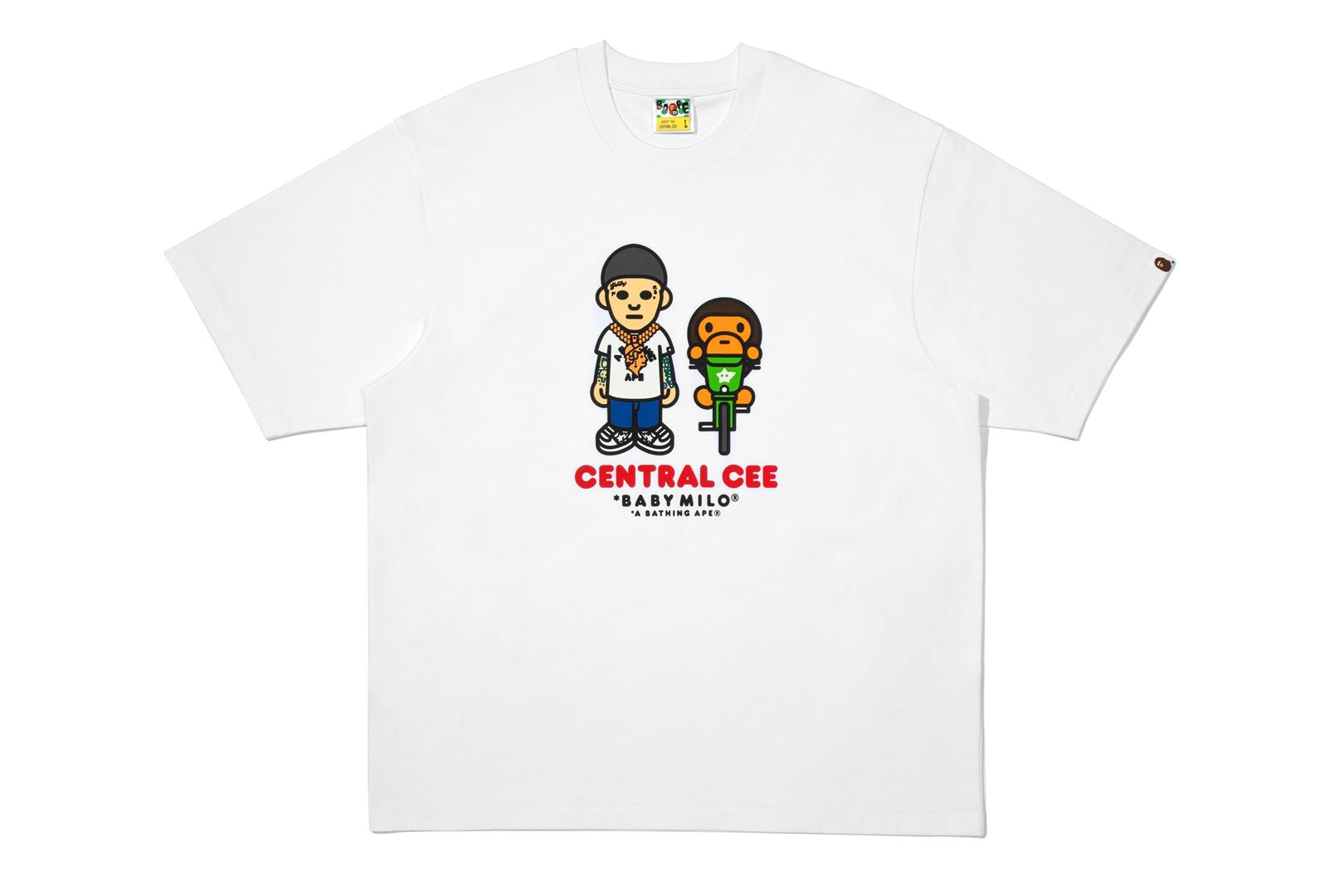 BAPE X ADIDAS - MILO COLLEGIATE TEE MENS