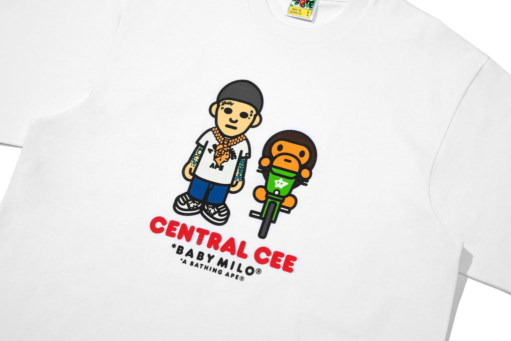 BAPE X ADIDAS - MILO COLLEGIATE TEE MENS