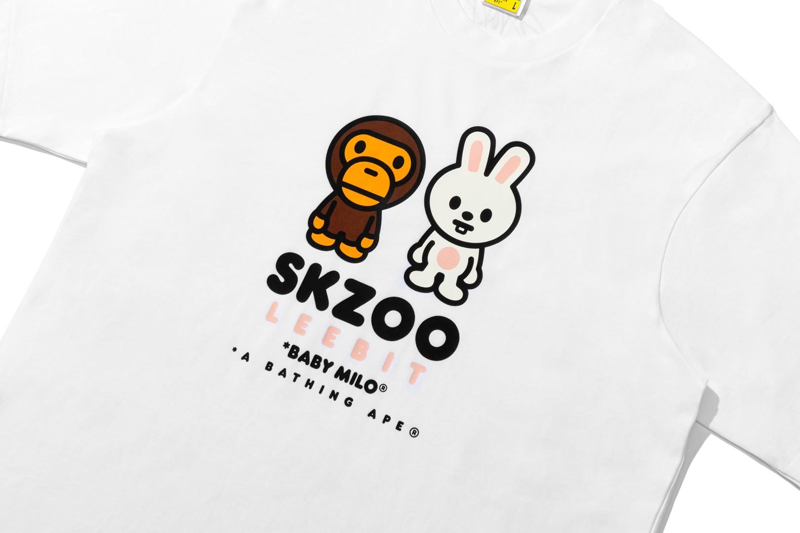 BAPE X STRAY KIDS LEEBIT BABY MILO TEE MENS