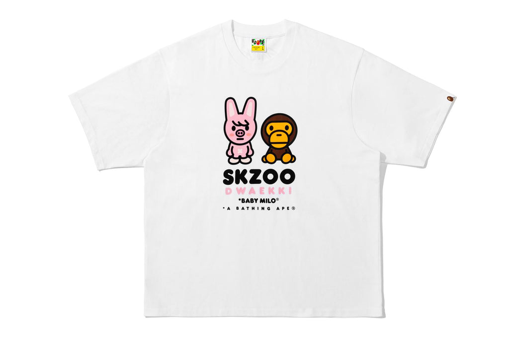 BAPE X STRAY KIDS DWAEKKI BABY MILO TEE MENS