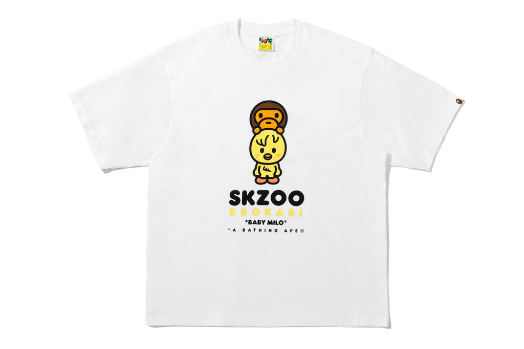 BAPE X STRAY KIDS BBOKARI BABY MILO TEE MENS