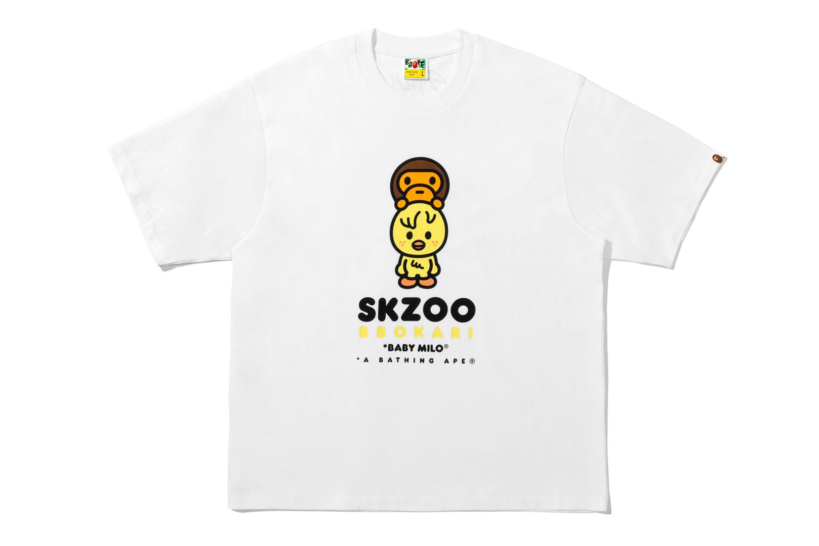BAPE X STRAY KIDS BBOKARI BABY MILO TEE MENS