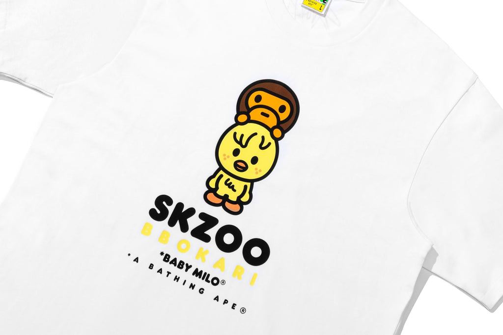 BAPE X STRAY KIDS BBOKARI BABY MILO TEE MENS