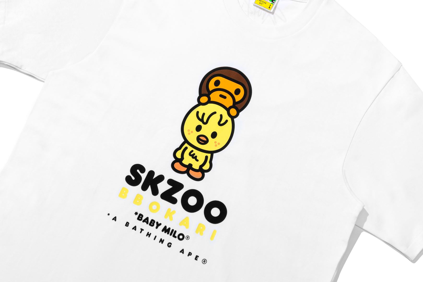BAPE X STRAY KIDS BBOKARI BABY MILO TEE MENS