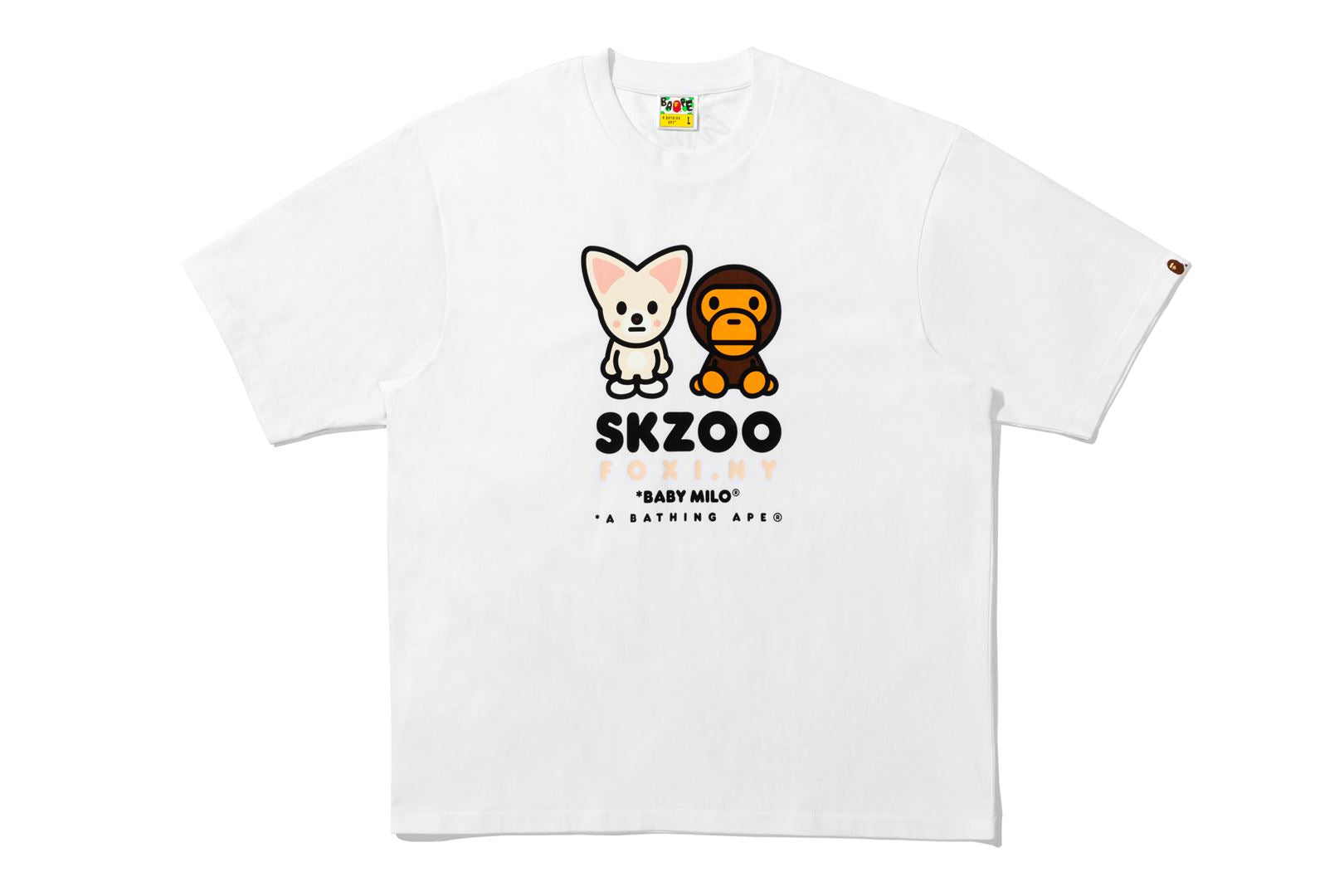 BAPE X STRAY KIDS FOXI.NY BABY MILO TEE MENS