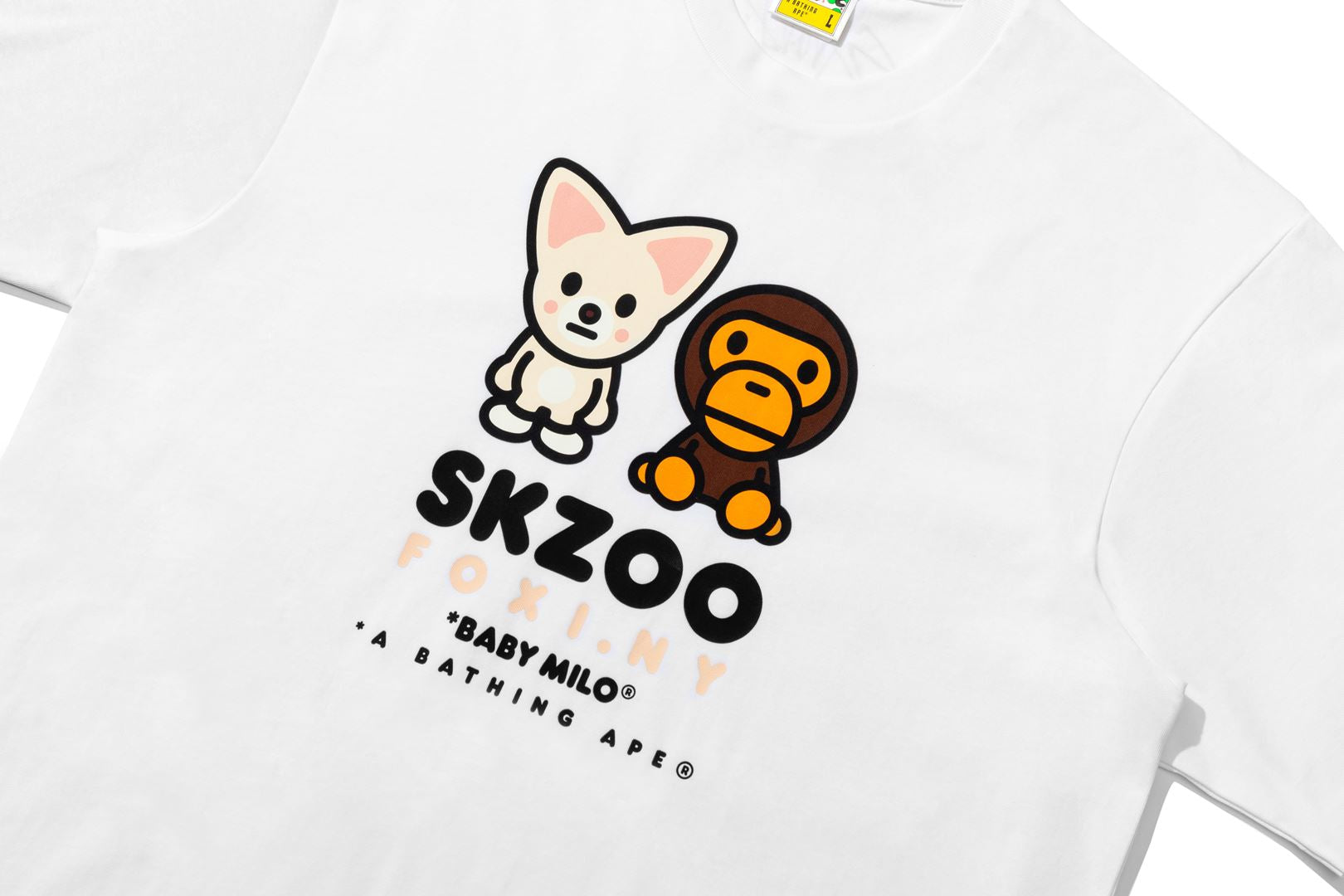BAPE X STRAY KIDS FOXI.NY BABY MILO TEE MENS