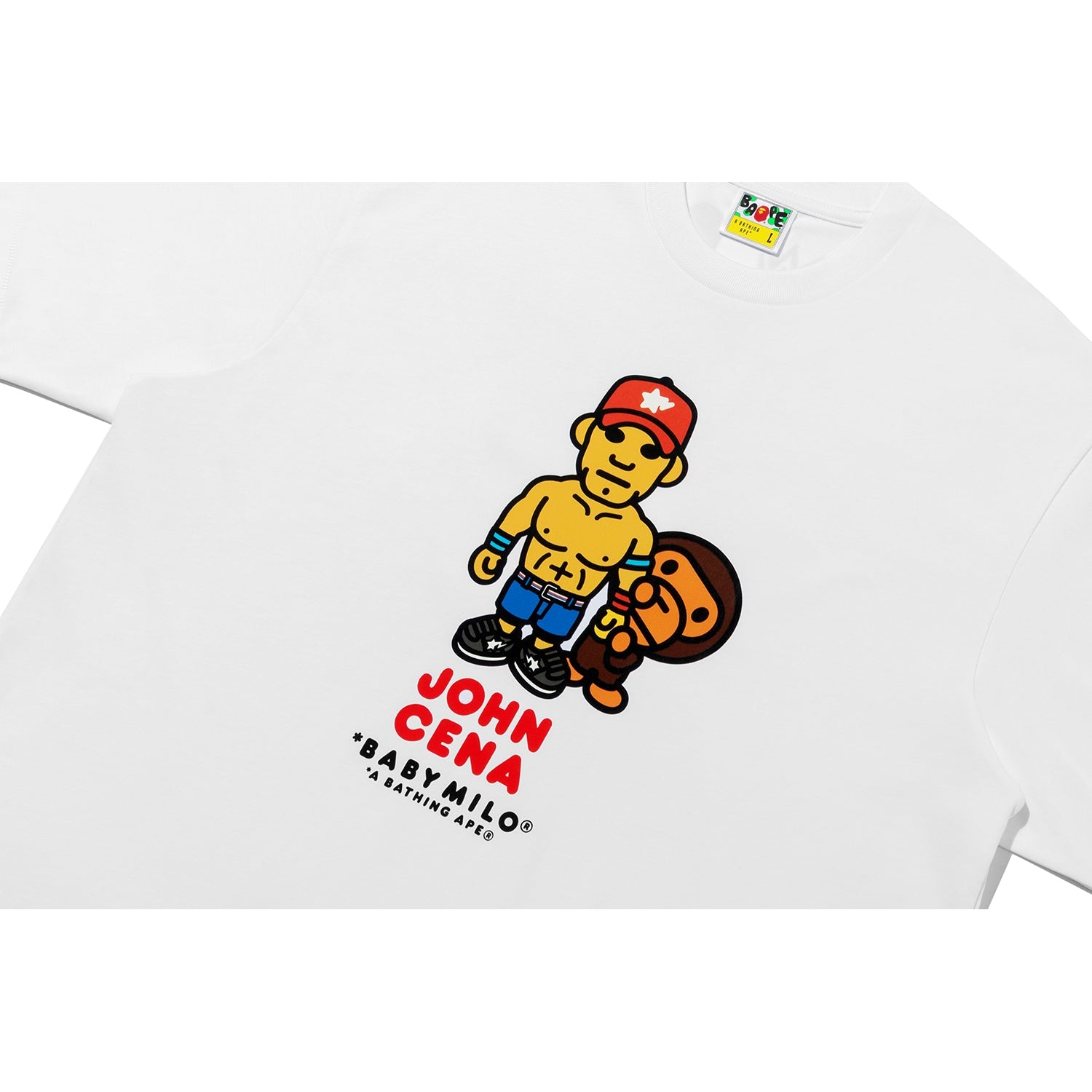 BAPE X WWE JOHN CENA BABY MILO RELAXED FIT TEE MENS