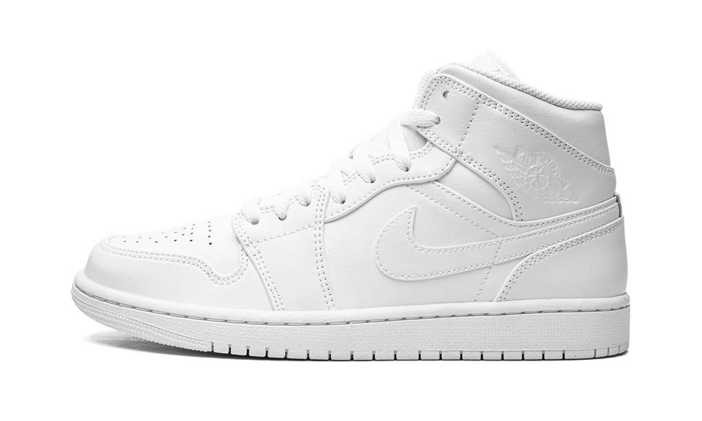 Air Jordan 1 Mid "Triple White" 554724 130
