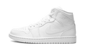 Air Jordan 1 Mid "Triple White" 554724 130