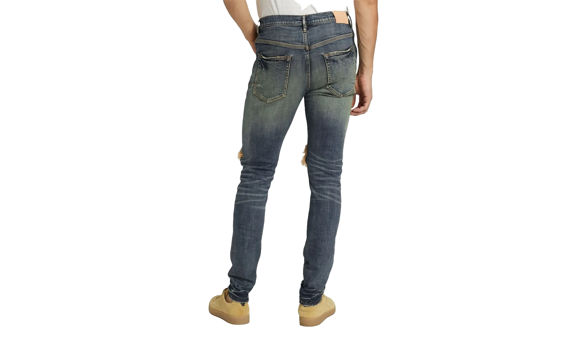 DROPPED FIT JEANS - MID RISE WITH TAPELEG "Indigo" P002 MID 34