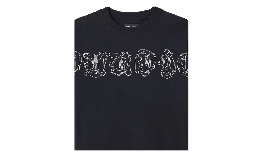 Logo Print Cotton T-Shirt "Black" P104 TBGO425