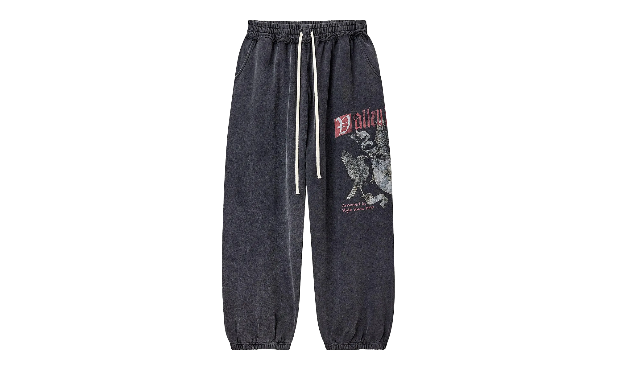 Crested Vendetta Sweatpants "Washed Black" LRF6I2UR