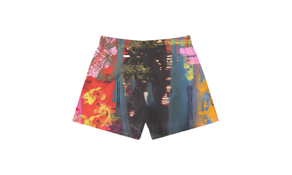 Abstract Swim Shorts "Multicolor" P504 PMAB225