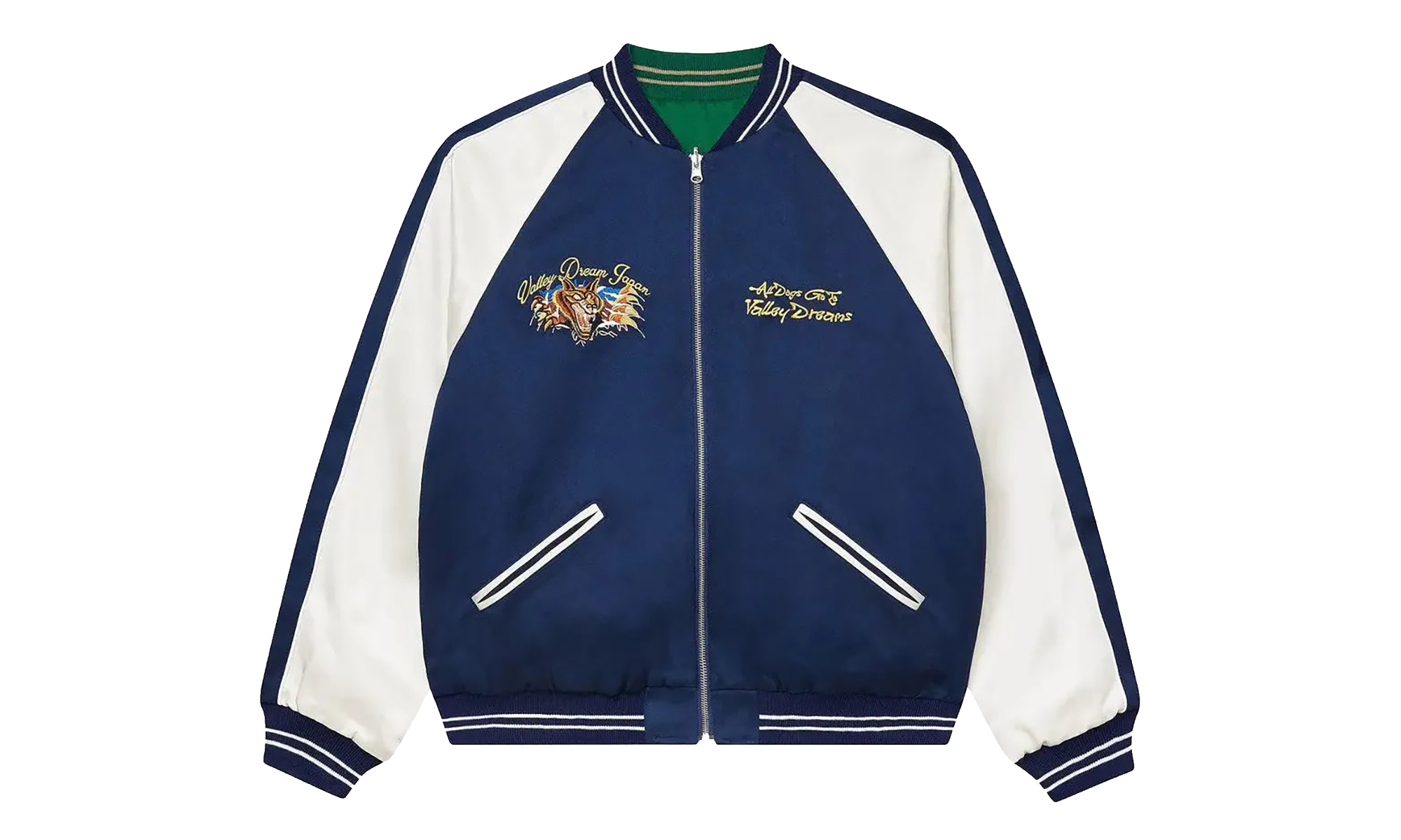 Navy Reverso Sukajan "Navy / Green" VAL151