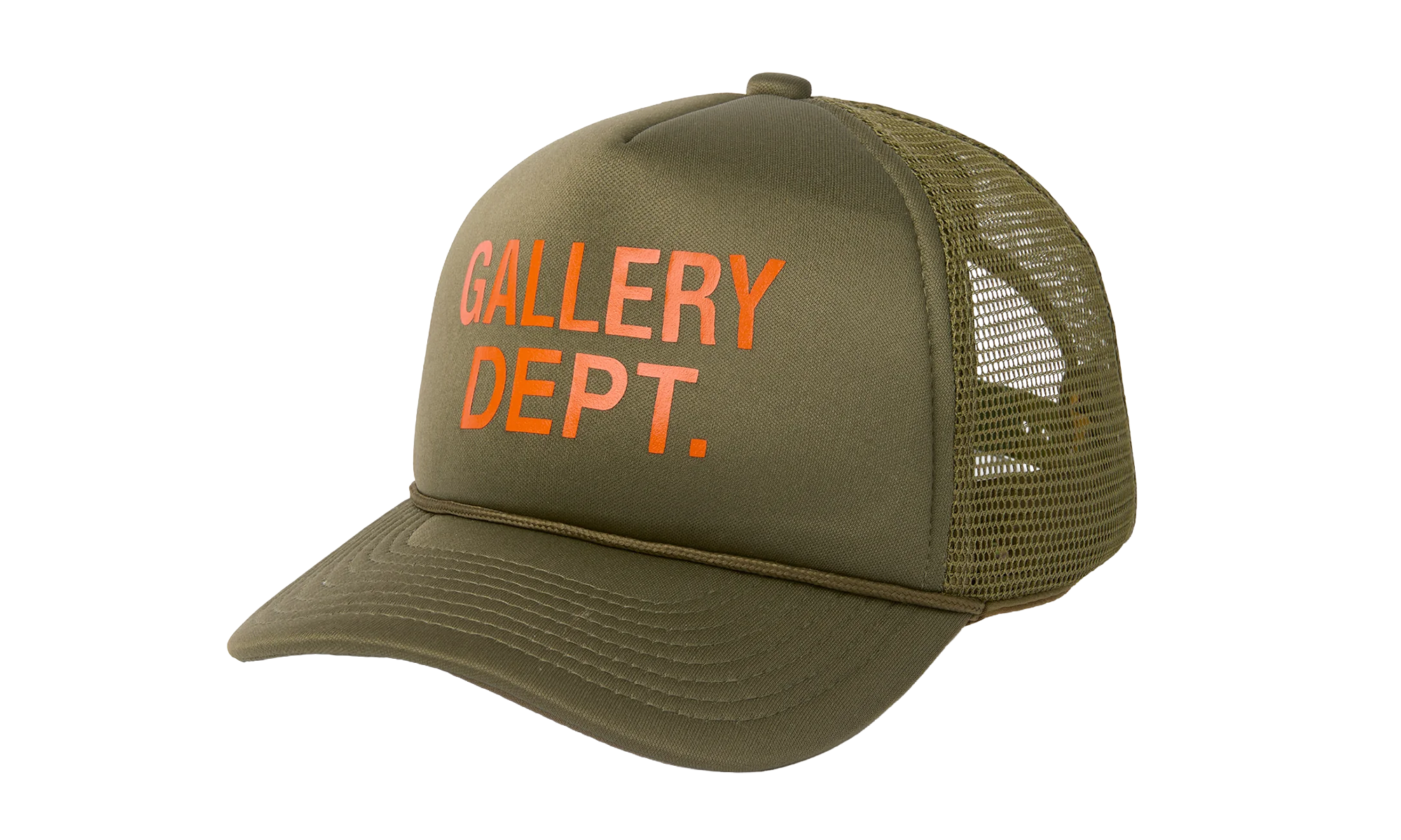 GD Logo Trucker Cap "Olive Green / Orange" GD013