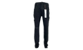 Rinse Knee Slit Denim "Black" P002 NDBR825