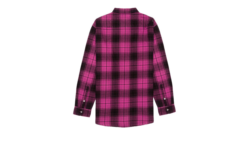 PLAID FLANNEL LS SHIRT "Pink" P331 FPNP124
