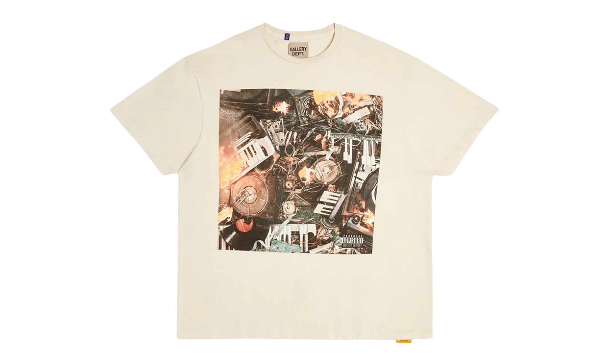 Misery Logo Short Sleeve Tee Shirt "Cream Multi" GD113