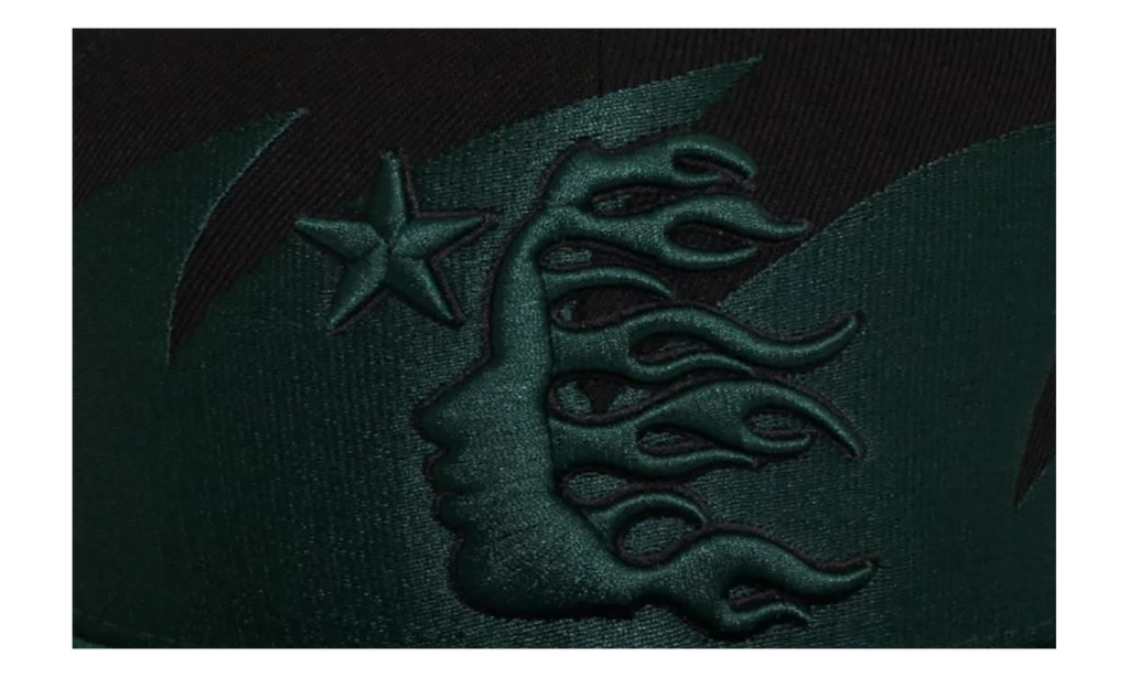 Sharkteeth Snapback Hat "Black / Green" HSR213