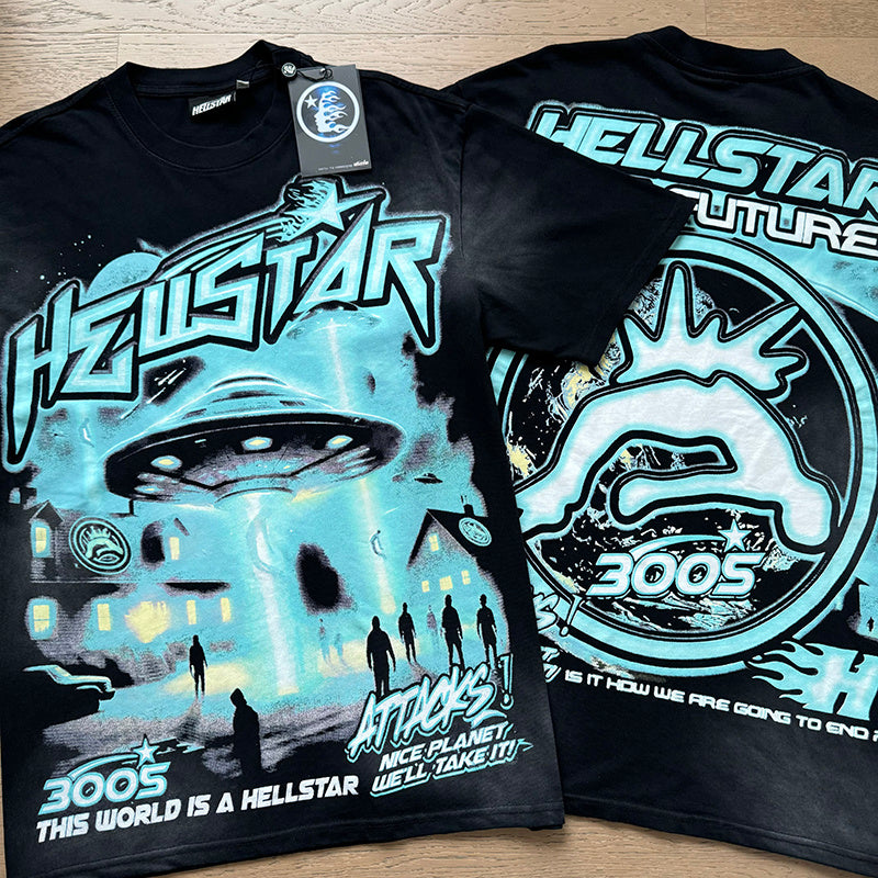 Hellstar Records Graphic Hoodie & Sweatpants Matching Set