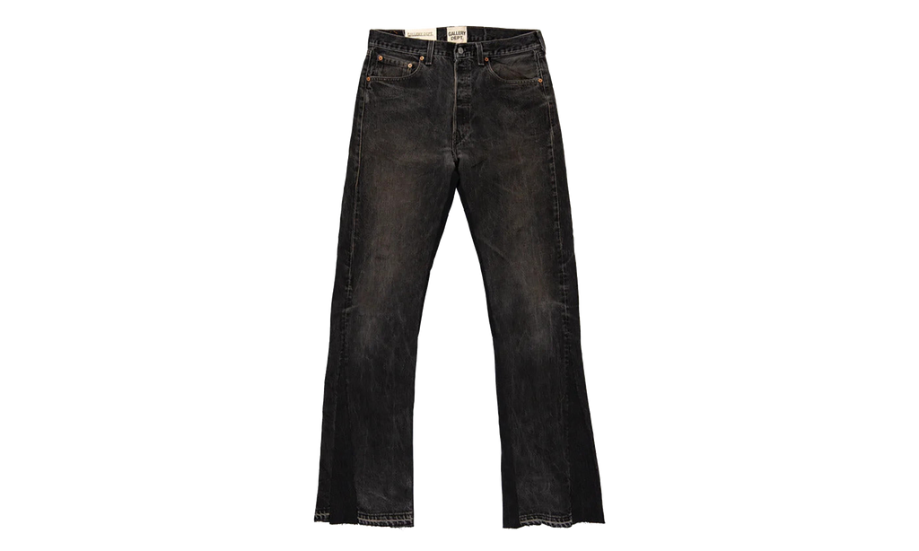 LA FLARE DENIM PANTS "Black" GD078