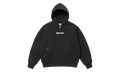 MM6 Maison Margiela Box Logo Zip Up Sweatshirt "SS26 - Black" SU27169