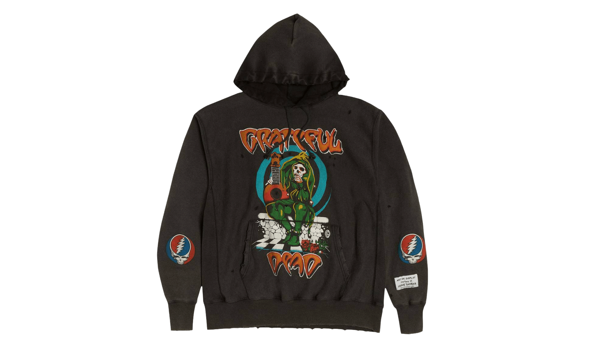 Grateful Dead Hooded Sweatshirt 'GOAT Exclusive' "Black" GDGDHWBGE
