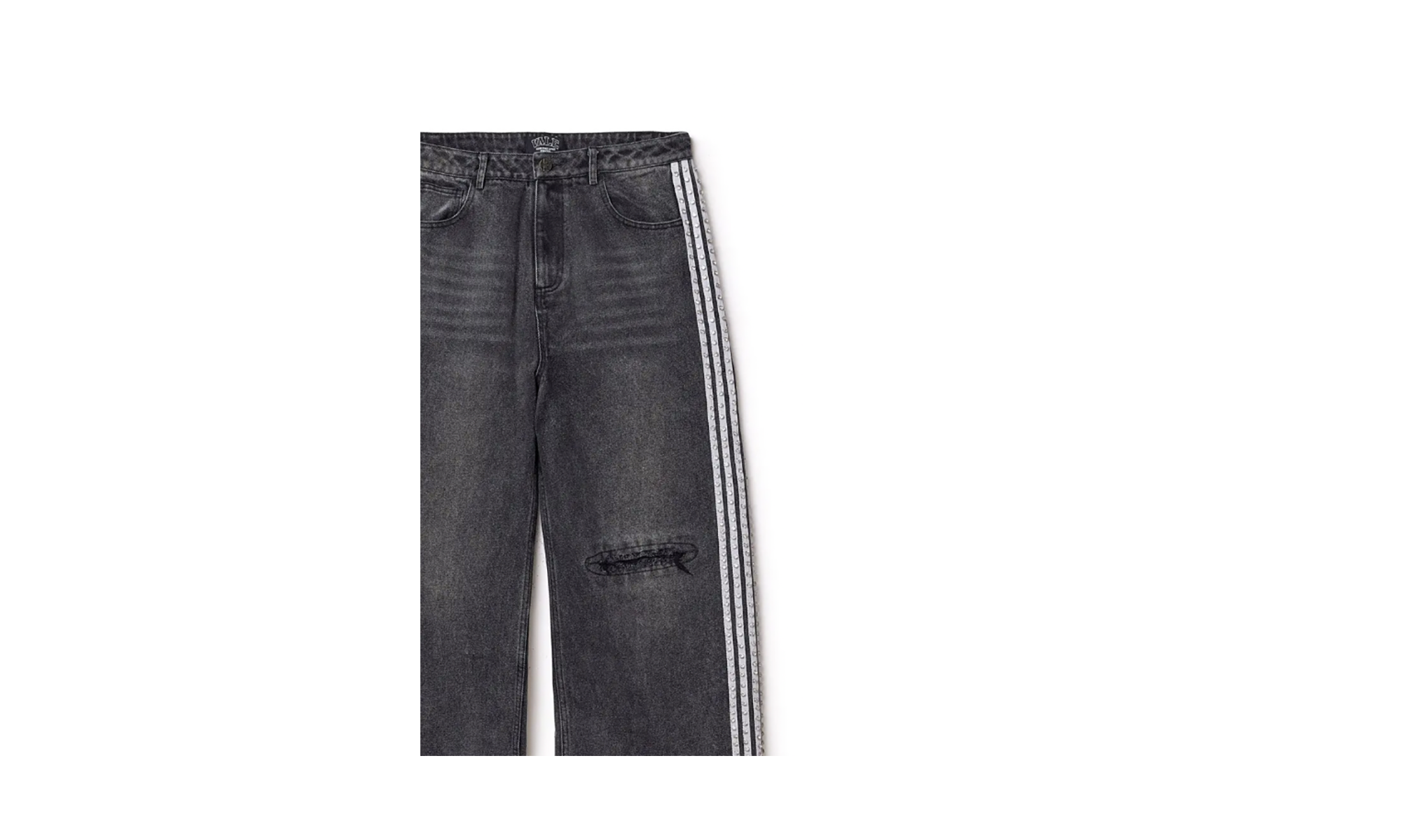 Forever X Crystal Side Denim "Black" VAL10