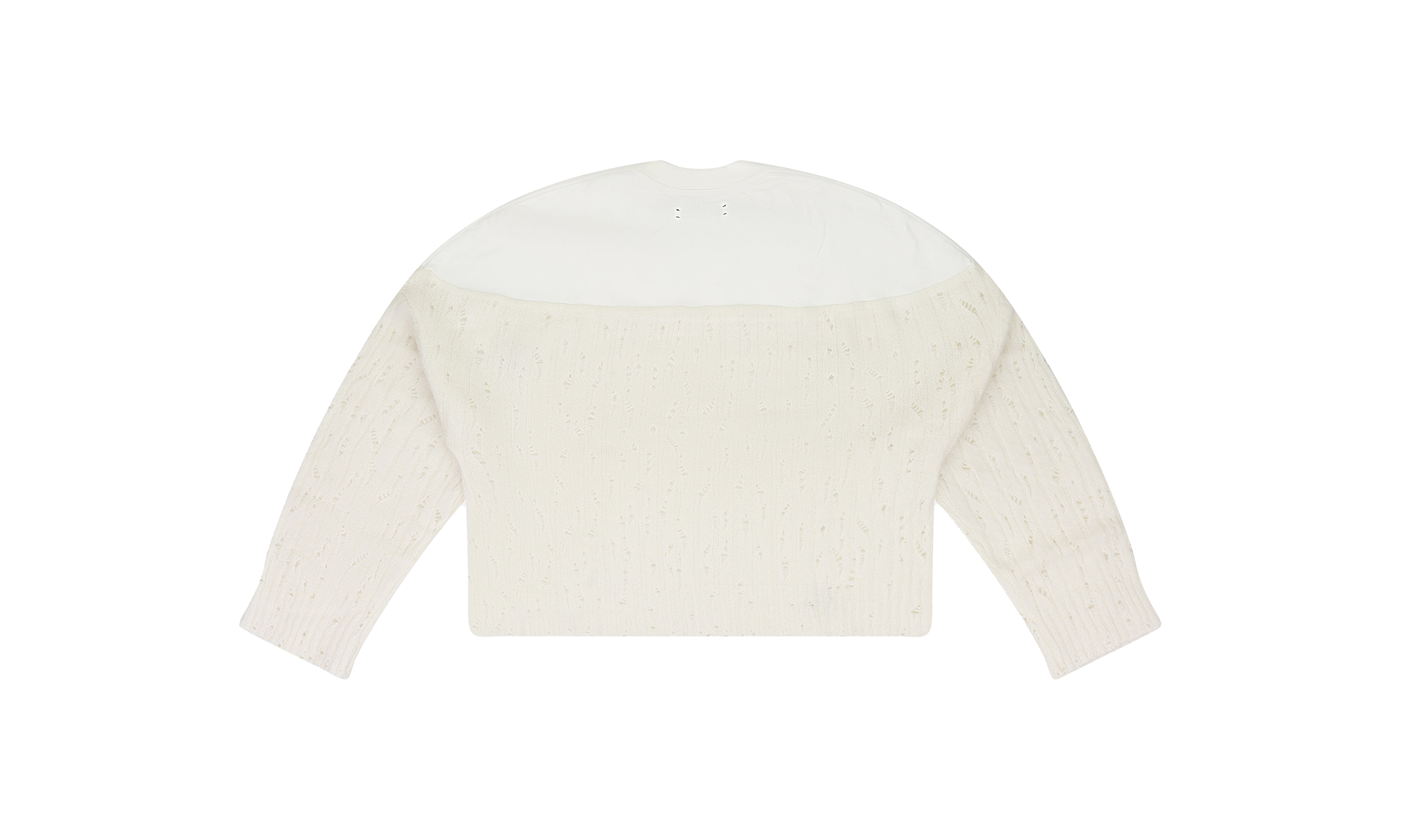 Drop Needle Crewneck Wmns "Cream" PS22WKL005_ALABASTER
