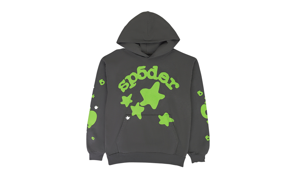 Beluga Hoodie "Slate Grey / Green - SS24" SP5der102