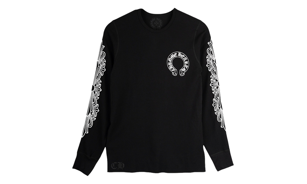 Horseshoe Floral Thermal "Black" CHRM0794