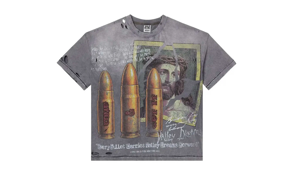 Faith Thrashed T-Shirt "Grey" 10068505