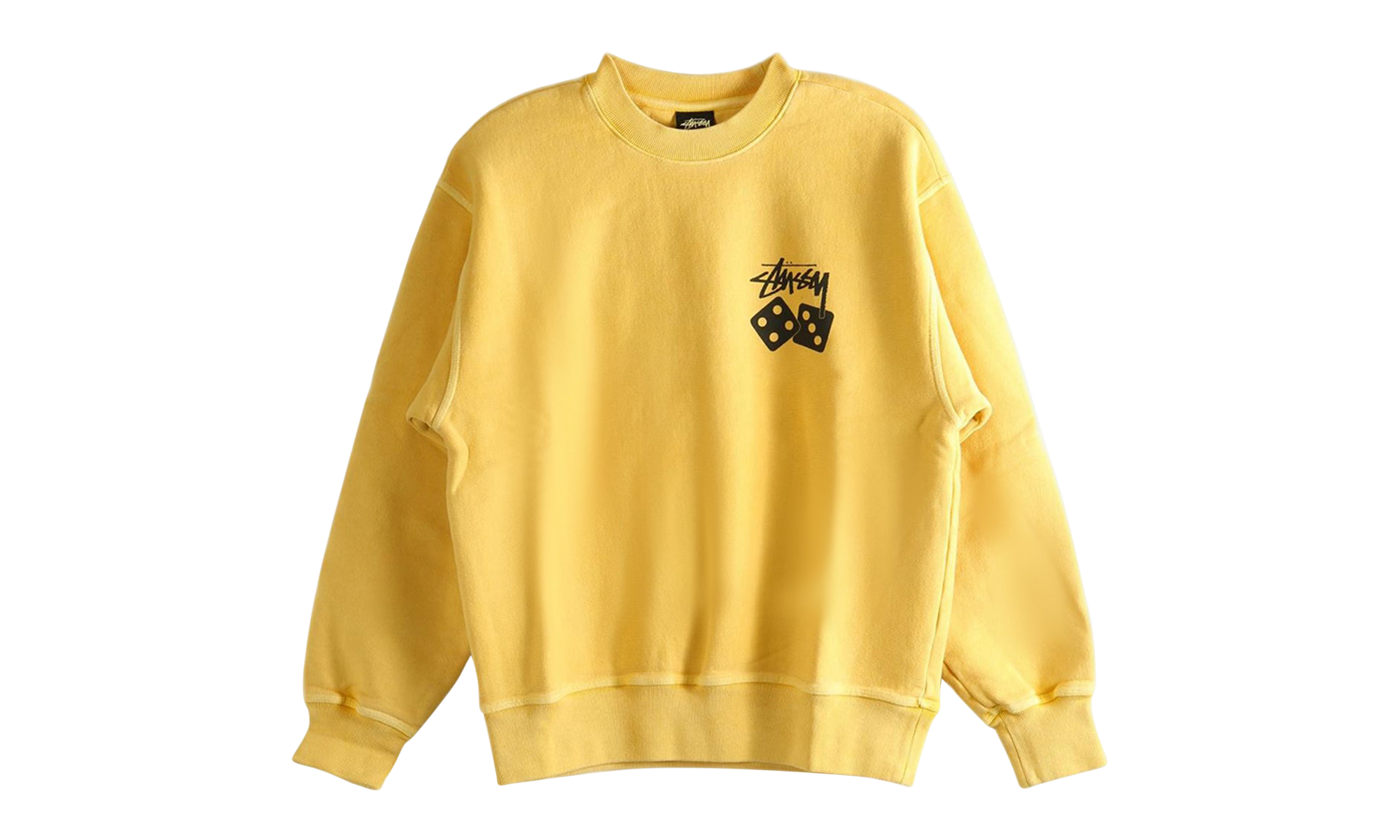 Dice Pig Dyed Crew Sweatshirt "YELLOW" 1915077 YELO