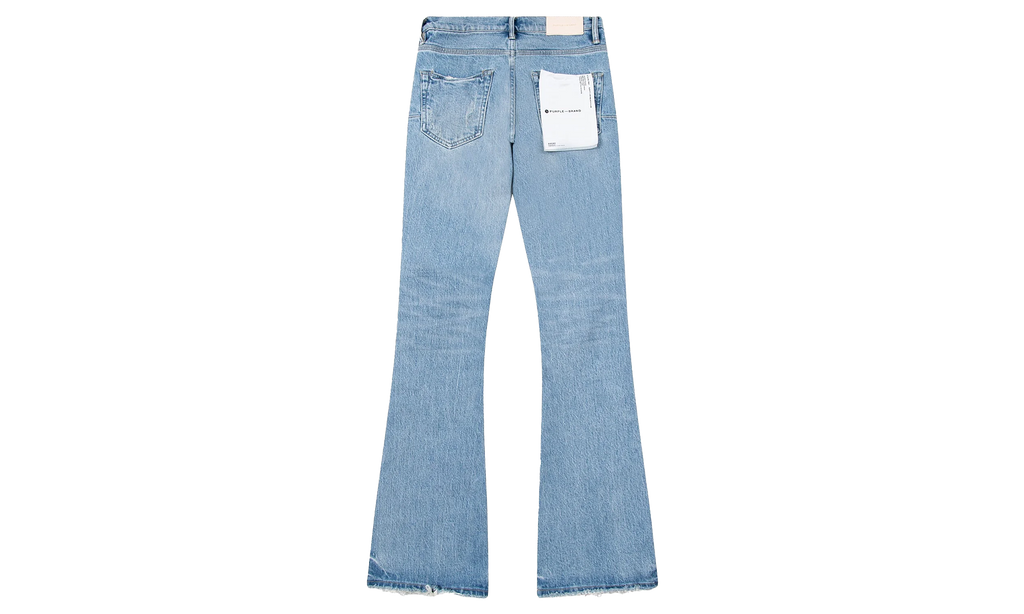 Ripped Flared Denim "Blue" P004 RPFL224
