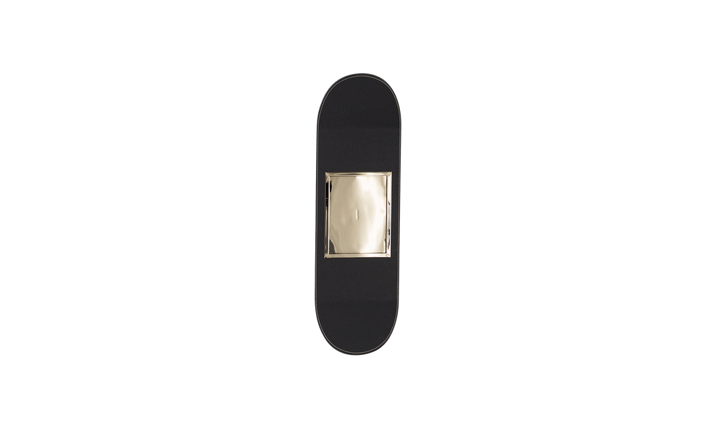 LEATHER SKATE DECK CATCH TRAY "Black" MAX001