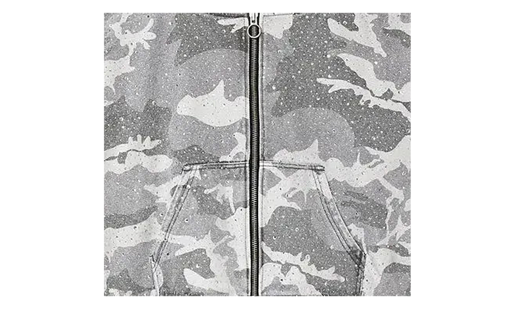 Winter Crystal Camo Work Jacket "Washed White Camo" VAL166