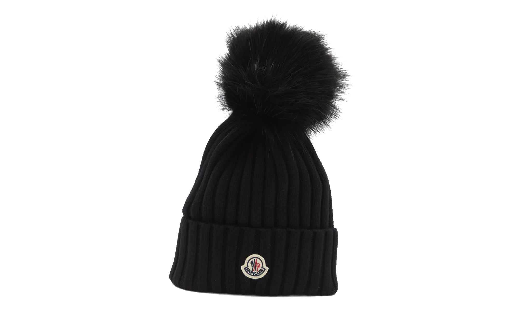 Large Fur Pom-Pom Hat "Balck" MON61