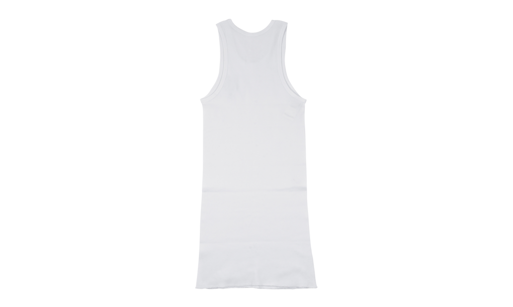 Art Basel Pink Crystal Cross Tank Top "White" CHRM0674