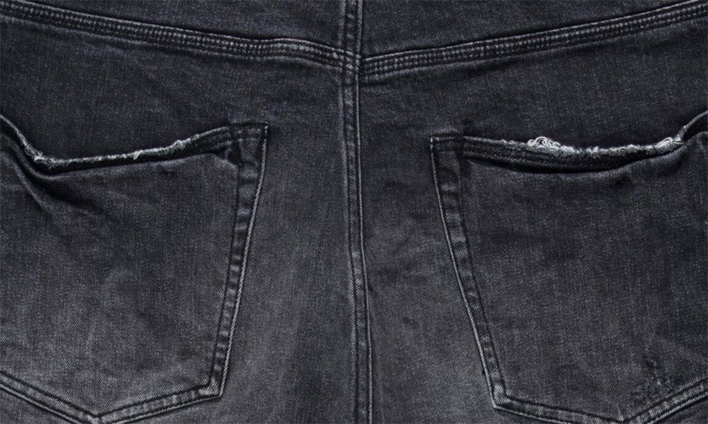 BLACK BLOWOUT RELAXED SHORTS "Black" P021 BBRH223