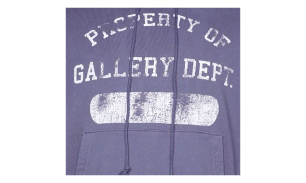 Property Print Cotton Hoodie "Purple" GD079