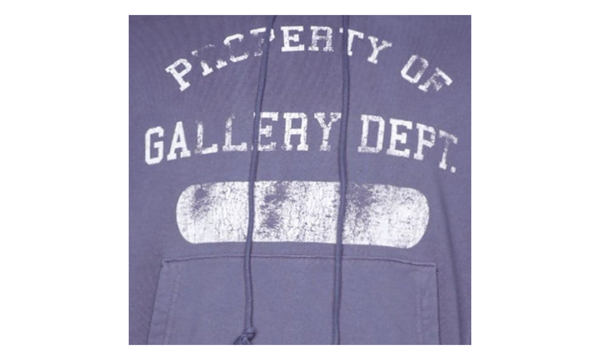 Property Print Cotton Hoodie "Purple" GD079