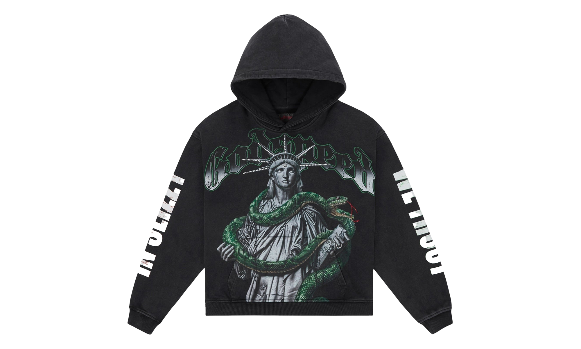Top 5 Slizzy VVS Hoodie "Black Wash" HBV63BQG
