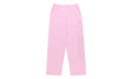 Rhinestone Script Wide Leg Sweatpants "Light Pink" SP5der350