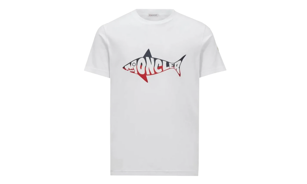 Shark Print T-Shirt "White" MON20